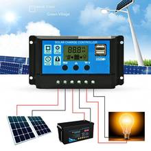 12V/24V HD LCD Display Solar Charge Controller 10A/20A/30A Auto Work PWM Dual USB Output Solar Cell Panel Charger Regulator 2024 - buy cheap