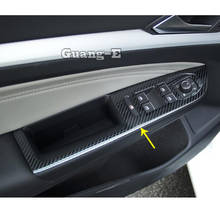 Cubierta de Panel de interruptor de cristal para puerta Interior de coche, piezas de moldura de Marco embellecedor para VW, Volkswagen, Golf 8, Golf 8, 2019, 2020, 2021 2024 - compra barato