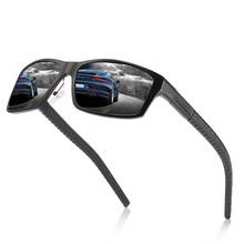 Gafas de sol polarizadas para hombre, lentes de sol cuadradas de aleación de aluminio y magnesio, con diseño de marca Original, para conducir 2024 - compra barato