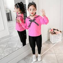 Girl Baby Clothing Set Teenage Clothes Sailor Collar Top + Harem Pants 2PCS School Outfits Suit Kids Clothes Kids 4 to 13 Years 2024 - buy cheap