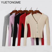 Autumn Long Sleeve Buttons Sweater Spring Newly  Women Cardigans 2020 Fashion Slim Ladies Knitted Sweater SW068 2024 - buy cheap