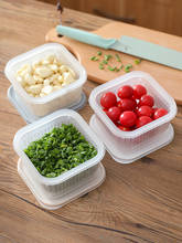Caja de almacenamiento de alimentos con sellado de plástico, contenedor organizador para conservación de alimentos, vegetales, refrigerador 2024 - compra barato