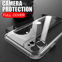 Для iPhone 11 Pro XS Max прозрачный чехол Защита камеры Coque Fundas чехол для iPhone XR X 8 7 6 6S Plus тонкий мягкий ТПУ чехол для телефона s 2024 - купить недорого