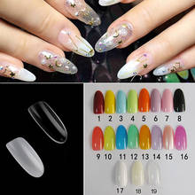 1 Pack of 500 Pieces French Plastic Artificial False Nail Tips Oval Shaped Full Cover Fake Nails Art Long UV Gel Manicures Tools 2024 - buy cheap