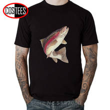 Brown Trout Fishing T Shirt Casual Catch A Rainbow Trout T shirts Unisex Fashion tshirt Dropship Big size 5XL 2020 funny T-shirt 2024 - buy cheap