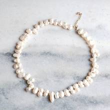 Lii Ji, жемчужное ожерелье в форме арахиса в стиле барокко, серебро 925 пробы, золотой цвет, модное Стильное ожерелье для женщин и девушек, ювелирное изделие, подарок 2024 - купить недорого
