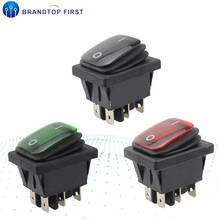 KCD4 Waterproof Rocker Switch Momentary self-reset fixed self-locking  DPST 6pin ON OFF 220V LED boat marine car rocker switch 2024 - buy cheap