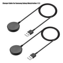 Carregador para samsung galaxy watch active 3 com 2 pacotes, cabo usb de 1m para carregamento inteligente, adaptador para samsung galaxy watch 2024 - compre barato