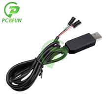 Cable electrónico inteligente PL2303 PL2303HX USB a UART TTL, módulo de Cable 4 p de 4 pines, convertidor RS232, Cable de línea Serial para Linux, Mac, Win7 2024 - compra barato