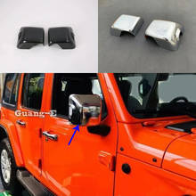 Автомобильная наклейка из АБС-пластика/углеродного волокна, задний вид, фоторамка для Jeep Wrangler JL 2018 2019 2020 2021 2024 - купить недорого
