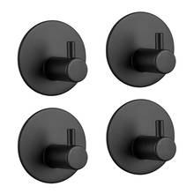 Adhesive hook self-adhesive black wall-mounted hook key cover towel super heavy duty stainless steel hook no drill without 2024 - buy cheap