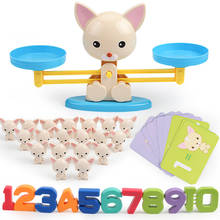 Baby Balance Scale Toy Early Learning Animals Balance Educational Digital Addition and Subtraction Math Scales Toys For Children 2024 - buy cheap