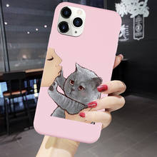 GYKZ Cartoon Cute Cat Phone Case For iPhone 11 Pro XS MAX 7 SE XR X 8 6 Plus Animal Pattern Soft Silicone Cover Coque Slim Coque 2024 - buy cheap