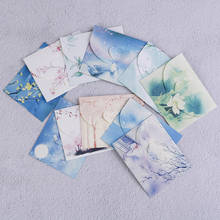 Quente 10 pçs bonito estilo chinês do vintage flores envelope de papel para carta papelaria cartão de papel cartões postais scrapbooking 2024 - compre barato