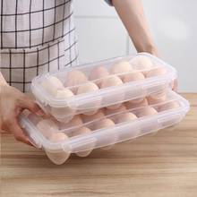 10/18 Grids Transparent Plastic Egg Box Refrigerator Fresh-Keeping Storage Box Rectangular Egg Container With Lid 2024 - buy cheap