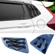 Cubierta de plástico ABS para ventana trasera de coche, persianas triangulares, embellecedor para Honda FIT Jazz, accesorios de 14-17 alerón, 2 unids/set por juego 2024 - compra barato