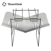 Thous Winds Ultralight outdoor wood stove removable BBQ stove multifunctional folding titanium alloy heating stove 2024 - buy cheap