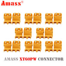 Amass xt60pw XT60-PW ouro banana bala macho fêmea conectores plug para rc lipo bateria pcb placa rc caminhão do carro diy parte 2024 - compre barato