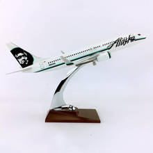32CM 1/144 Scale Airplanes Boeing B737 Model ALASKA Airlines Aircraft Diecast Resin plane Model collection Display 2024 - buy cheap