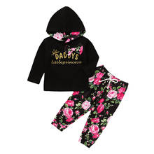 0-24 Months Kids Baby Girl Clothes Set Floral Print Long Sleeve Sweatshirt Long Pants Outfits Toddler Autumn Tracksuit Clothing 2024 - buy cheap