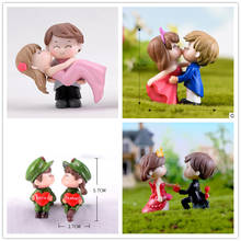 Happiness Wedding Romantic Young Couple Figurines Sweety Lovers Craft Fairy Scene Warm Gift Valentine's Day Ornaments Home Decor 2024 - buy cheap