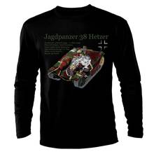 PANZER 38 Hetzer Tank Panzer WW2 Germany Wehrmacht Long Sleeve Shirt Men T-Shirt 2024 - buy cheap