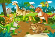 7x5ft desenhos animados dinossauro selvas personalizado photo studio backdrops fundos de vinil 220cm x 150cm 2024 - compre barato