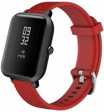 Duszake силиконовый ремешок для Xiaomi Huami Amazfit Bip ремешок Смарт-часы 20 мм сменный Браслет умные аксессуары 2024 - купить недорого