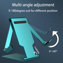 Universal foldable aluminum alloy Tablet Phone Holder Metal Tablet Stand Holder For Cell Phone Table Holder Mobile Phone Stand 2024 - buy cheap