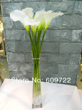 11 шт. 54 см настоящий сенсорный роскошный искусственный букет каллы, цветок лилии, свадебная домашняя офисная мебель, Декор, белый 2024 - купить недорого