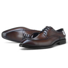 Sipriks-zapatos de vestir de piel de becerro marrón para hombre, calzado Derby de boda de estilo británico de lujo, trajes de negocios profesionales para caballeros 2024 - compra barato