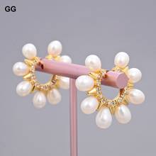 GuaiGuai Jewelry Freshwater White Rice Pearl Punk Ear Cuff Earrings No Pierced Earring 2024 - buy cheap