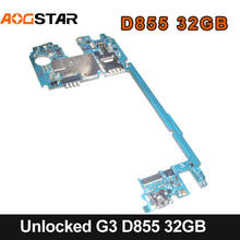 Aogstar-placa base de Panel electrónico móvil desbloqueado, circuitos de placa base, Firmware Internacional, Cable flexible para LG G3 D855, 32GB 2024 - compra barato