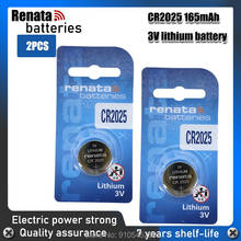 2PCS/lot RENATA Original CR2025 Button Cell Battery 3V Lithium Batteries CR 2025 for Watch Toys Computer Calculator Control 2024 - buy cheap