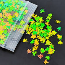 1 kg/bag camaleão folhas de bordo arte do prego lantejoulas glitter flocos a granel paillette laser holográfico gradiente unhas lantejoulas tr #072 2024 - compre barato
