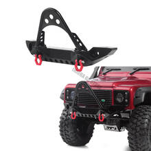 Parachoques delantero de Metal con luz para coche, trepador de control remoto Axial SCX10 y SCX10 II 90046 SCX10 III AXI03007 Traxxas TRX-4 2024 - compra barato