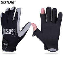 Goture inverno luvas de pesca 2 dedos corte m l xl luvas antiderrapantes à prova dwaterproof água para o sexo masculino feminino respirável luvas de pesca no gelo 2024 - compre barato