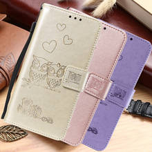 Cute Owl Leather Flip Cover For Huawei Honor 9X 8A 8X 20 7C 7A Pro P20 P30 P40 Lite Y9S Y6S Y7 Y6 2019 Wallet Case Card Holder 2024 - buy cheap