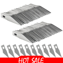 200PCS Replacement Hobby Blade Spare Blades Steel Craft Knife Blades for DIY Art Work Cutting 2024 - купить недорого