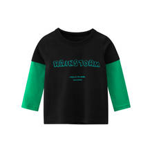 Spring Summer Kids Boys T Shirt Dinosaur Cartoon Print Long Sleeve O-neck Baby Girls T-shirts Tops Cotton Children T-shirt 2024 - buy cheap
