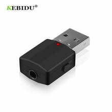 Kebidu-mini transmissor bluetooth 5.0, estéreo, bluetooth, aux, áudio, rca, usb, entrada de 3.5mm, para tv, pc, kit de carro, adaptador sem fio 2024 - compre barato