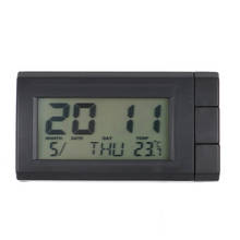 1pc high quality 2 in 1 Car LCD Digital Display Clock & Temperature Auto Watch Thermometer 2024 - buy cheap