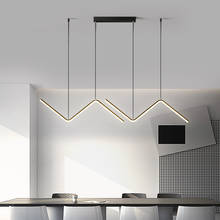 Luminária pendente moderna de led, decoração nórdica, 110 v-220v, preto/dourado, para quarto, sala de jantar, cozinha 2024 - compre barato