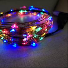 USB LED 5M 10M lamp garland copper wire flexible  festive Christmas decoration light string bookcase decoration light 2024 - buy cheap