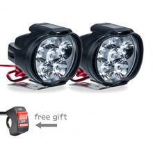 85% Hot Sales!!! 1 Pair LED Motorcycle Auxiliary Headlight Working Spotlight Fog Lamp with Switch 2024 - buy cheap