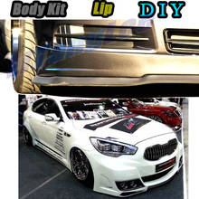 Car Bumper Lip Front Spoiler Skirt Deflector For KIA GT K9 K900 / Quoris Tune Car Modified Body Kit VIP Hella Flush Lips 2024 - buy cheap