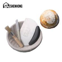 SHENHONG-cestas Banneton de prueba de Brotform, cesta de mimbre para fermentación de masa con herramientas para hornear pan campestre de lino 2024 - compra barato