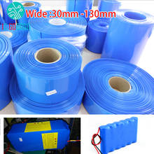 30mm - 130mm 18650 Lithium Battery Heat Shrink Tube Tubing Li-ion Wrap Cover Skin PVC Shrinkable Film Pipe Sleeves Accessories 2024 - купить недорого