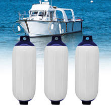 3 Pcs Boat Fender Vinyl Ribbed Inflatable Bumper Marine Dock Shield UV Protection PVC 11 x 40cm For Yacht Speedboat Boat ACC 2024 - buy cheap