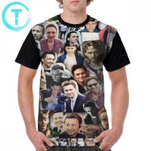 Camiseta con estampado de Tom Hiddleston para hombre, Camisa estampada de manga corta, 100 poliéster, para playa 2024 - compra barato